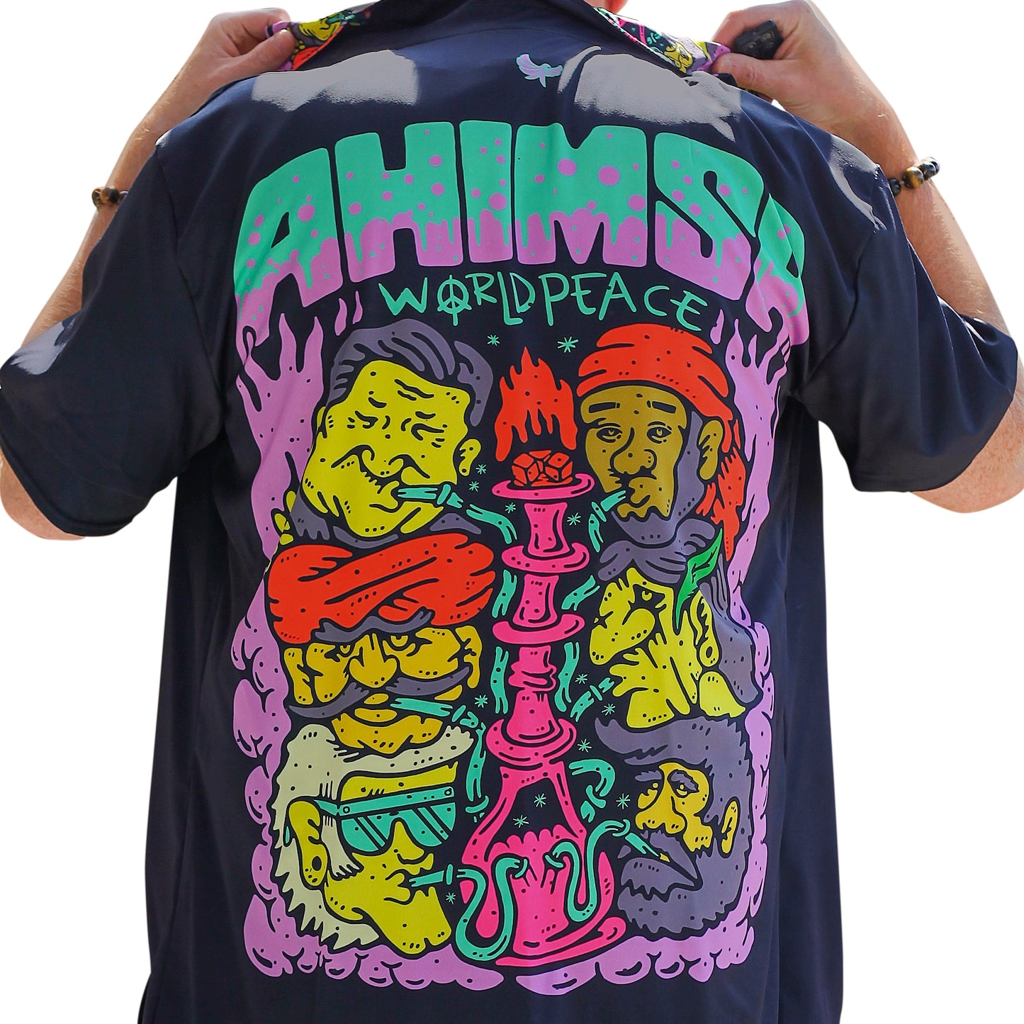AHIMSA Button Down Shirt - PEACEGANG