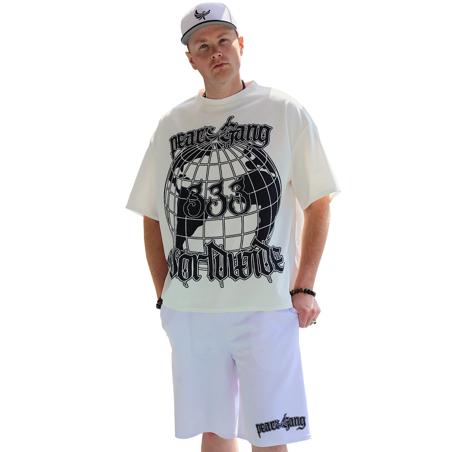 PeaceGang Loose Knee Shorts