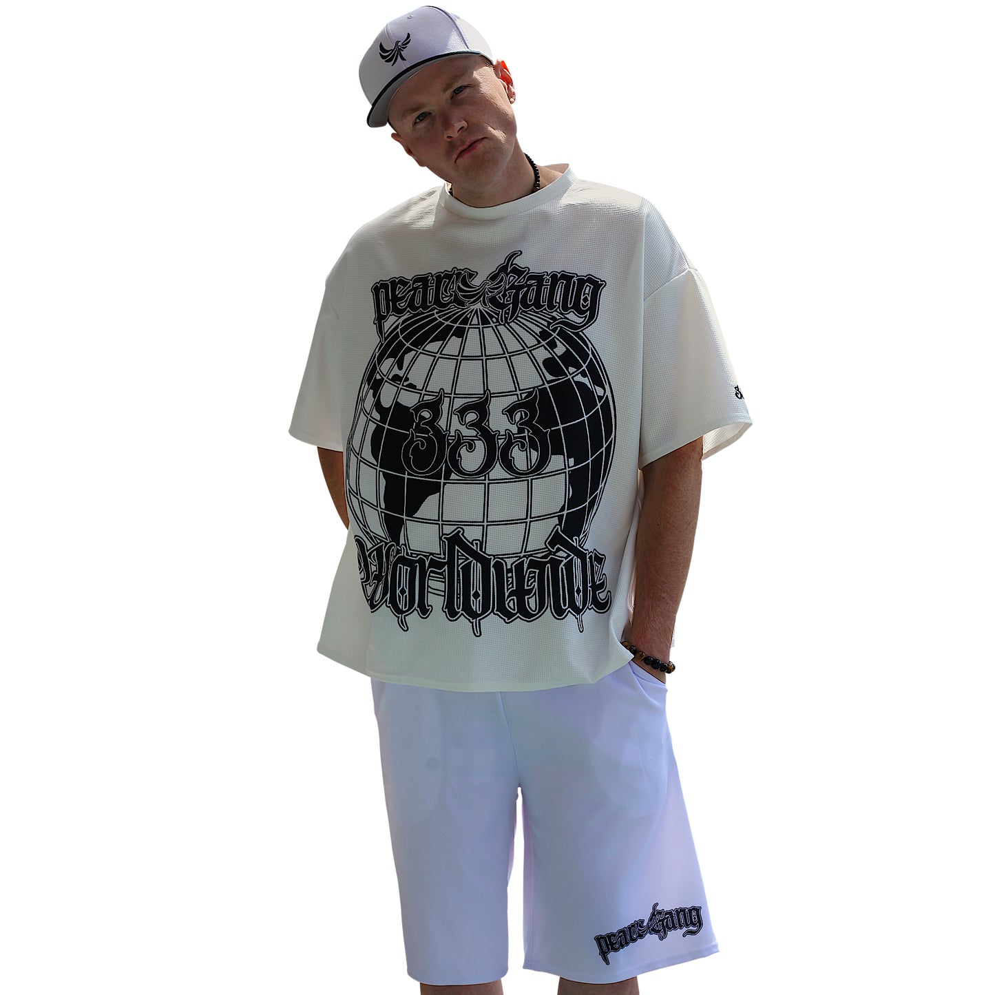 PeaceGang Loose Knee Shorts