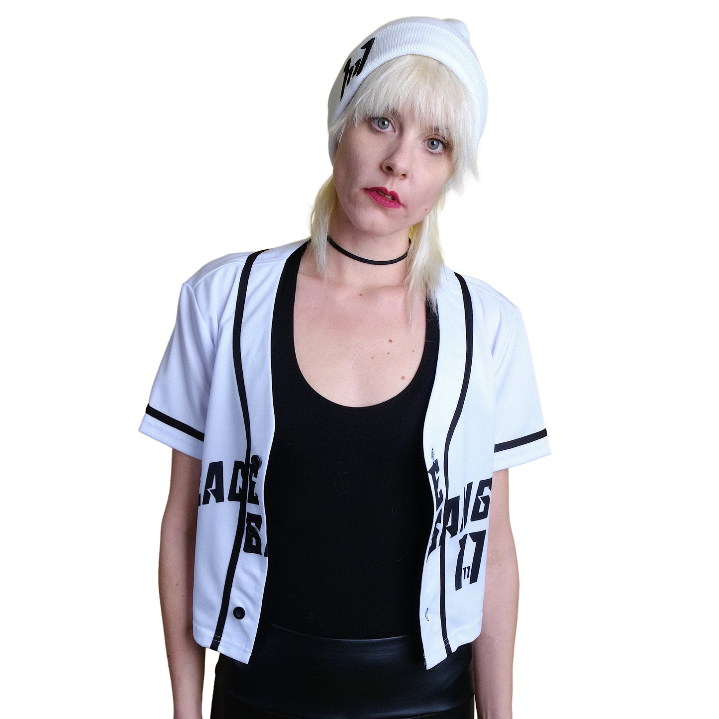 White Cropped Jersey 11:11 -PEACE GANG