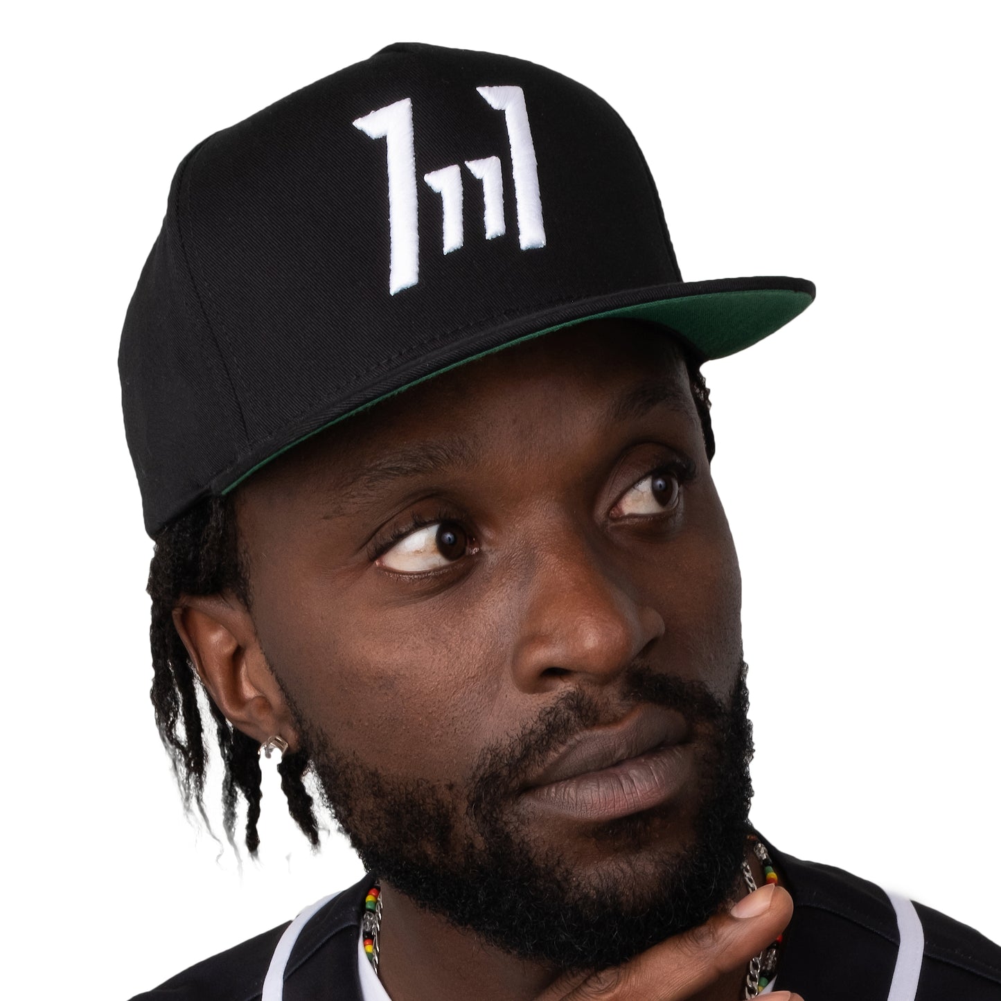 Flat Bill Snap-Back Cap