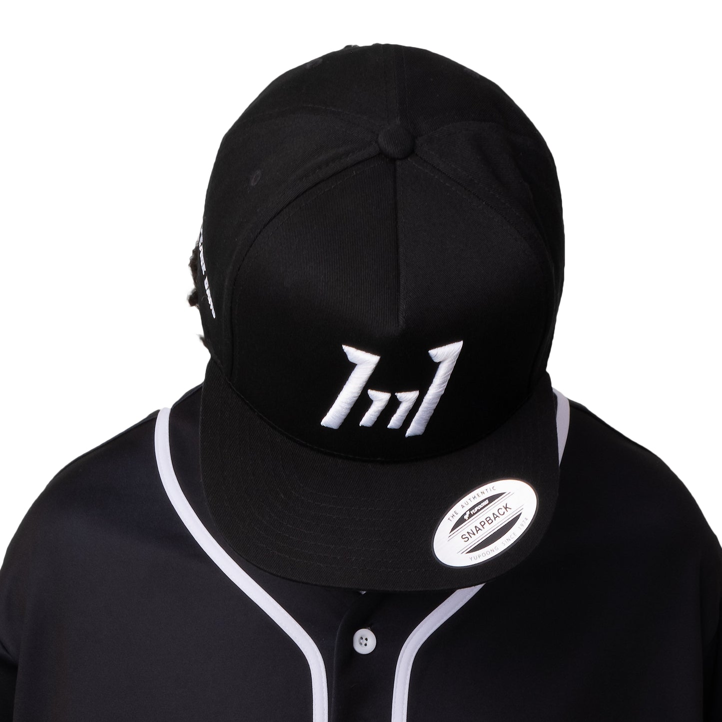 11:11 High Profile Five Panel Flat Bill Snap-Back Cap - PEACE GANG