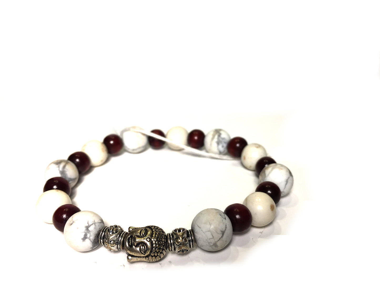 Howlite, Magnesue Buddha Bracelet