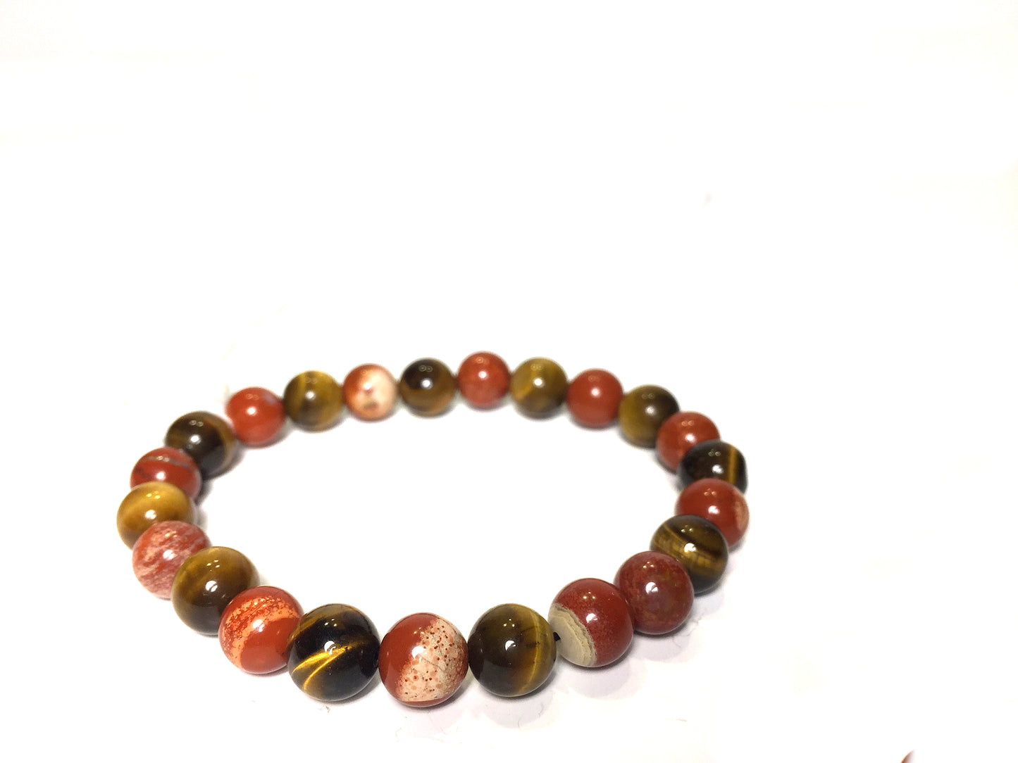 Red Jasper, Tiger Eye Bracelet
