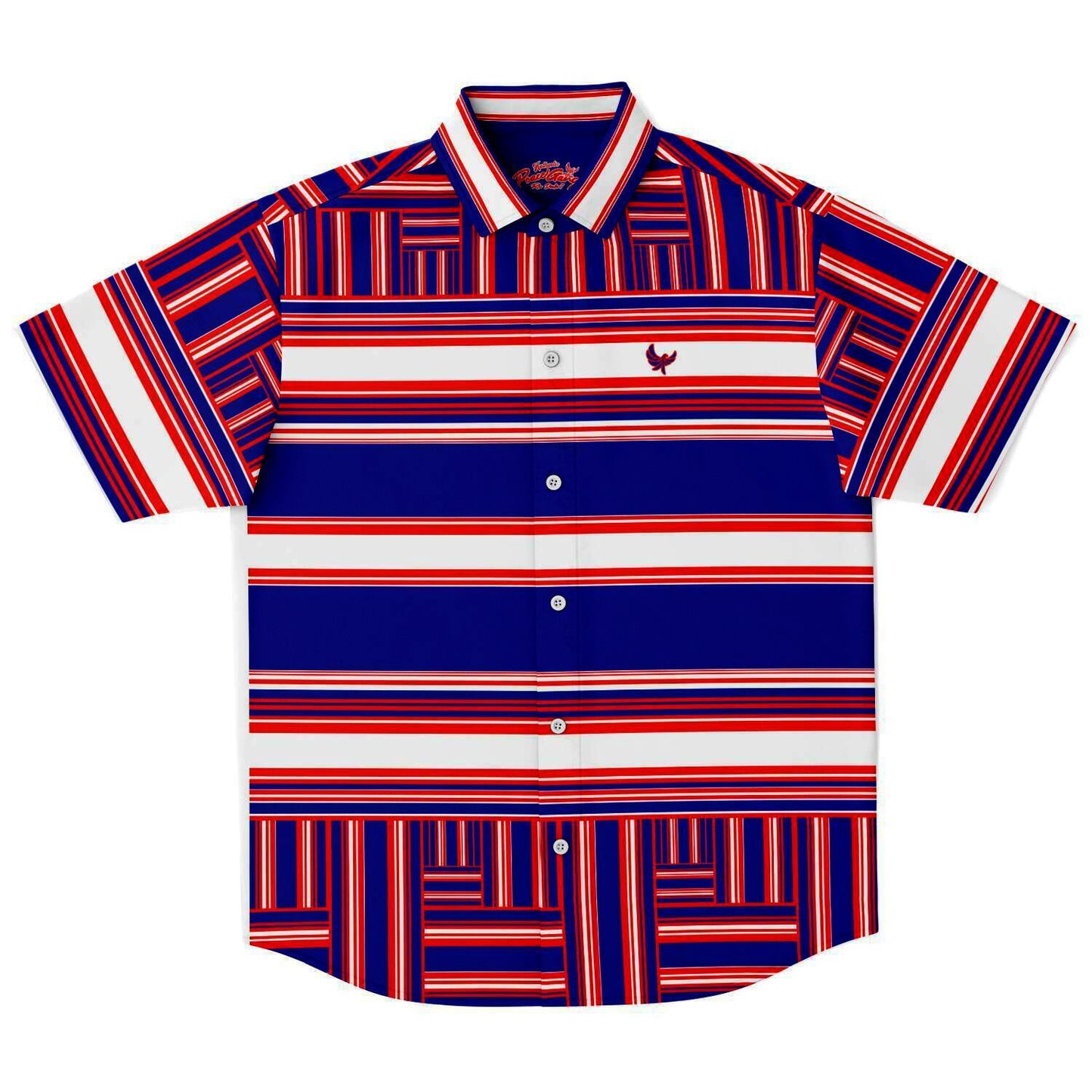 Button Down Shirt Navy Stripe PEACE GANG