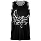 Black and White Basketball Jersey " BE CHANGE "-PEACE GANG