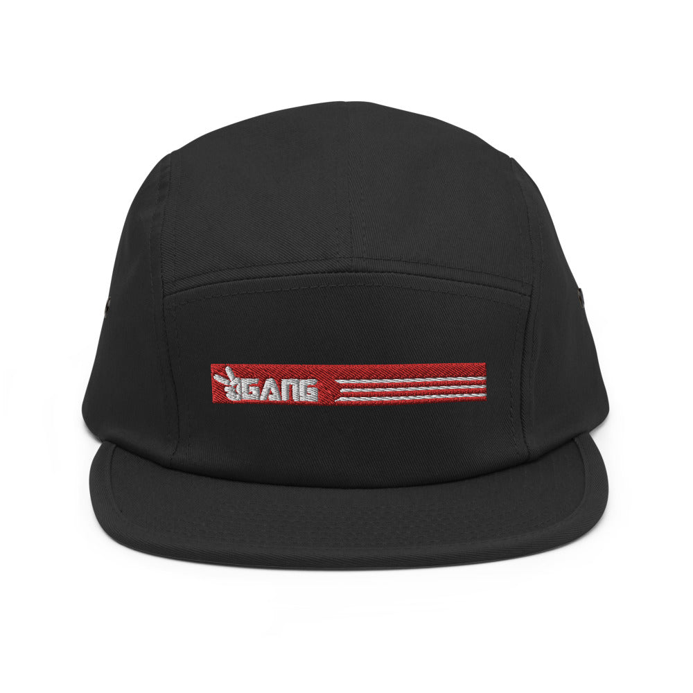 Low Profile Five Panel Cap-PEACE GANG