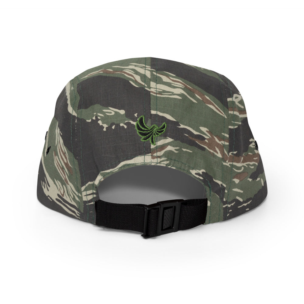 Low Profile Five Panel Cap-PEACE GANG