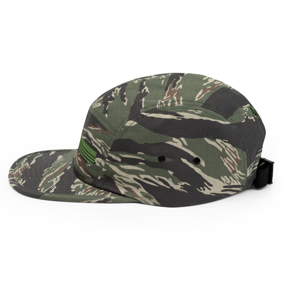Low Profile Five Panel Cap-PEACE GANG