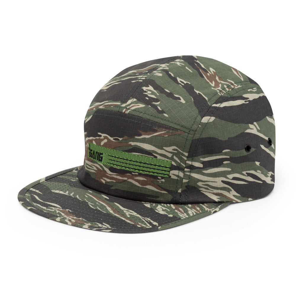 Low Profile Five Panel Cap-PEACE GANG
