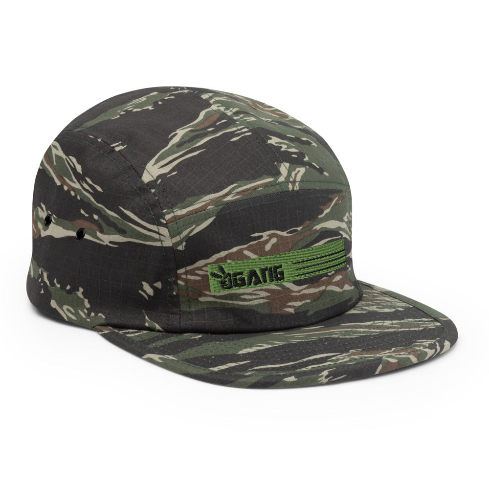 Low Profile Five Panel Cap-PEACE GANG