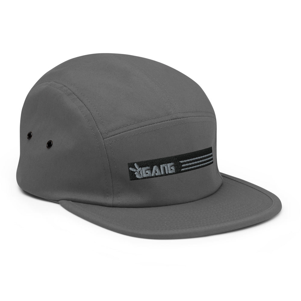 Low Profile Five Panel Cap-PEACE GANG
