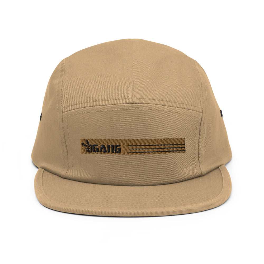 Low Profile Five Panel Cap-PEACE GANG