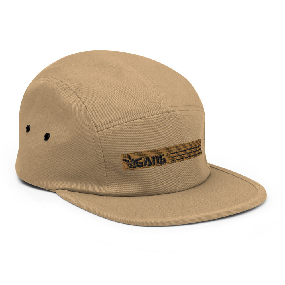 Low Profile Five Panel Cap-PEACE GANG