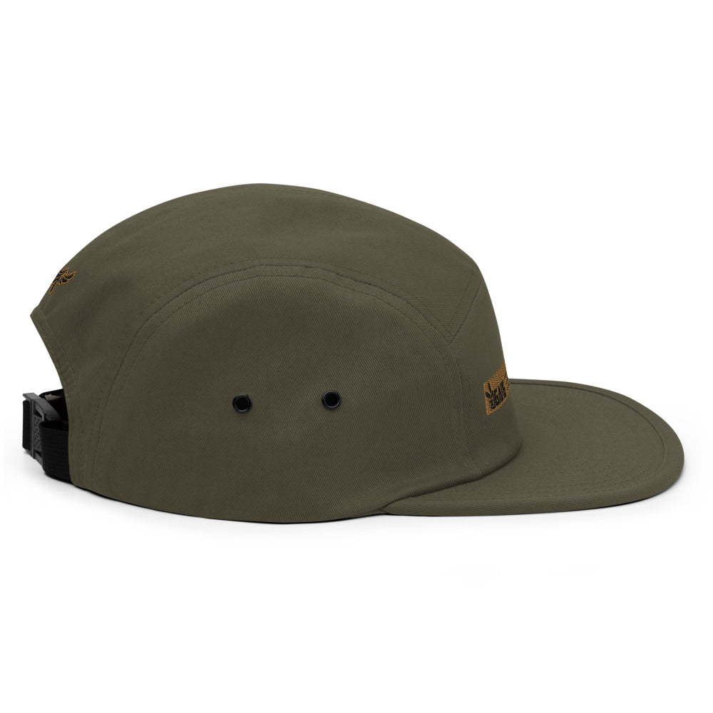 Low Profile Five Panel Cap-PEACE GANG