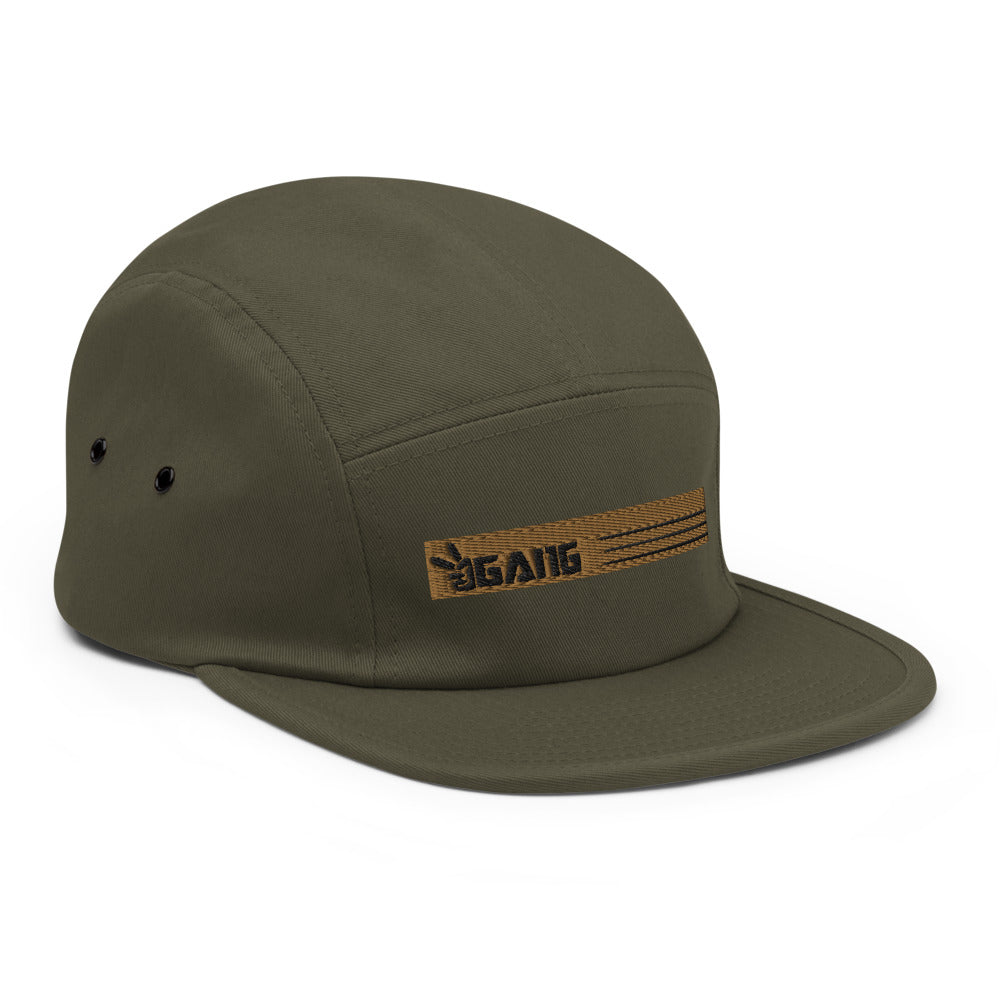 Low Profile Five Panel Cap-PEACE GANG