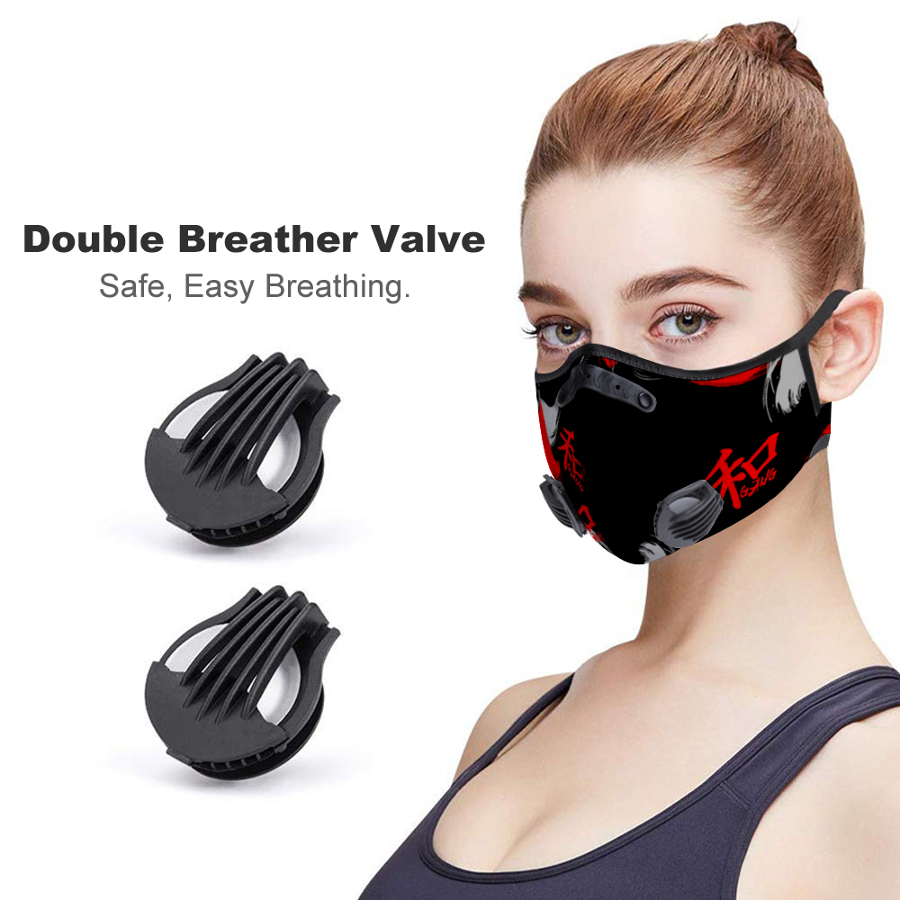 " Kanji" Fashion Facemask Breathing Valve 2021