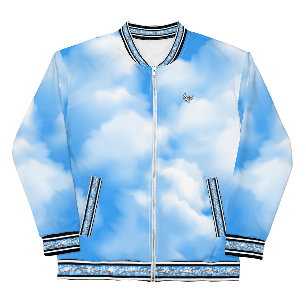 Lightweight Bomber Jacket " IAM " Jesus Christ Positive Mantra PEACE GANG