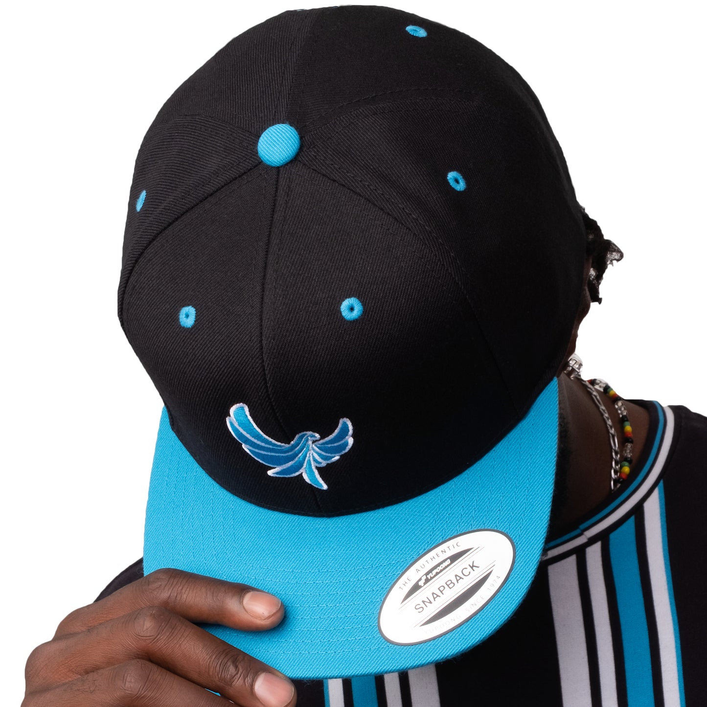 Flat Bill Snap-back Cap