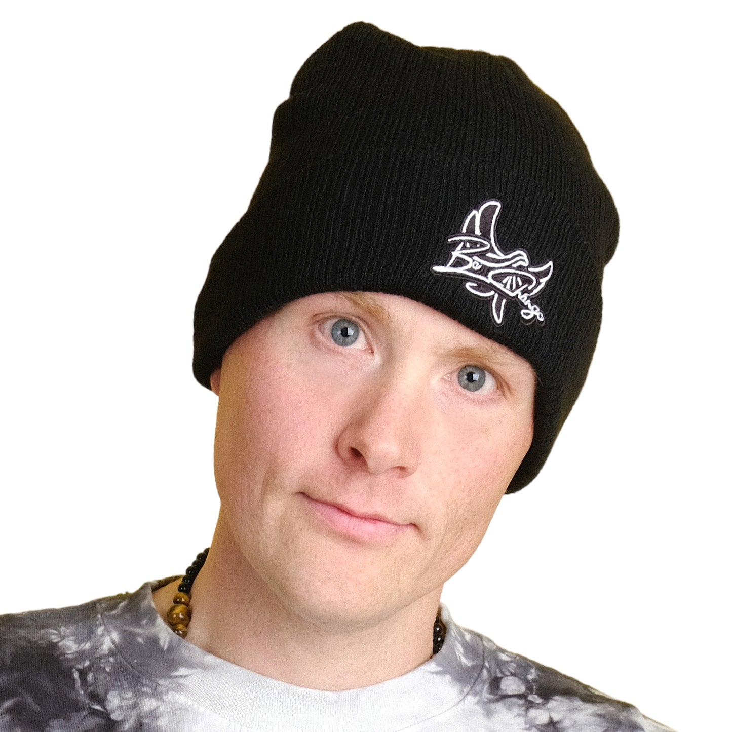 Recycled cuffed beanie " BE CHANGE " PEACE GANG