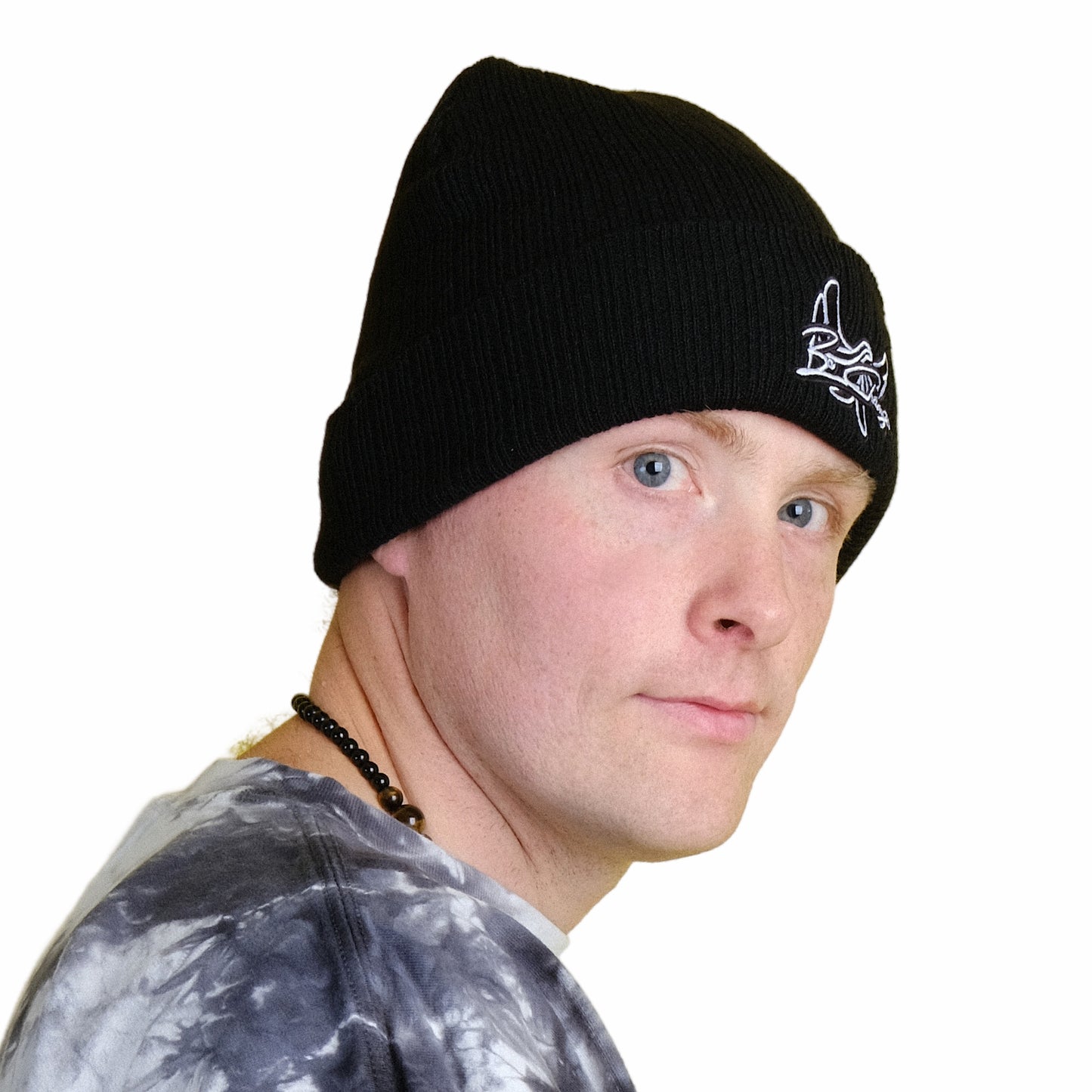 Recycled cuffed beanie " BE CHANGE " PEACE GANG