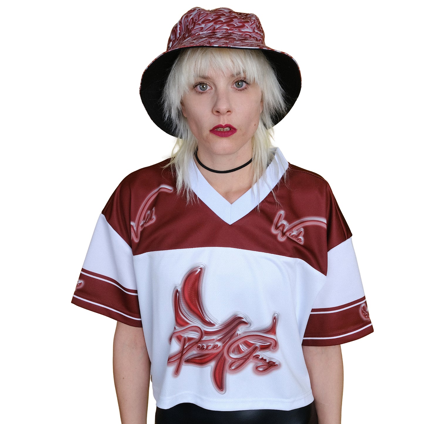 Cropped Football Style Jersey " BE CHANGE " - PEACE GANG