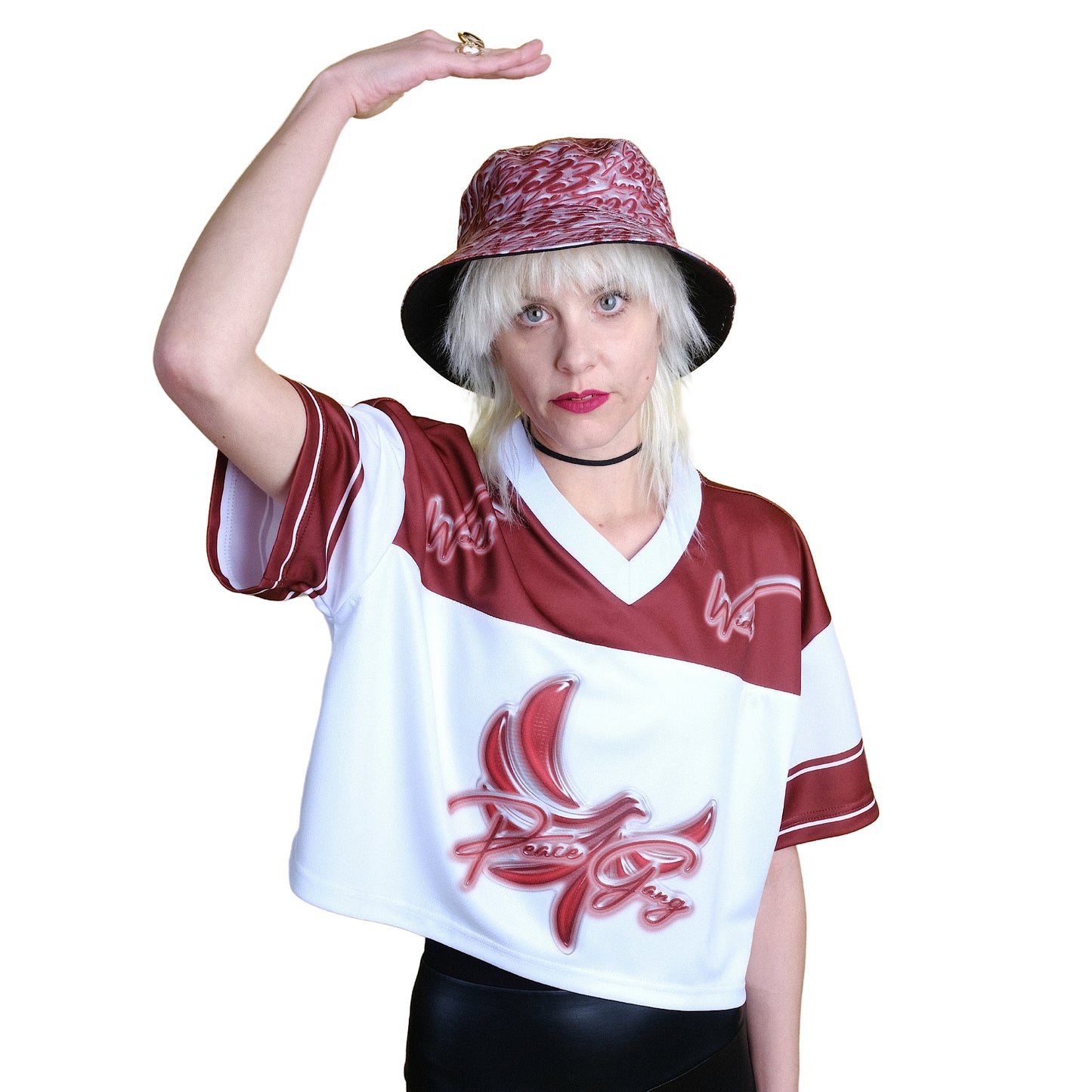 Cropped Football Style Jersey " BE CHANGE " - PEACE GANG