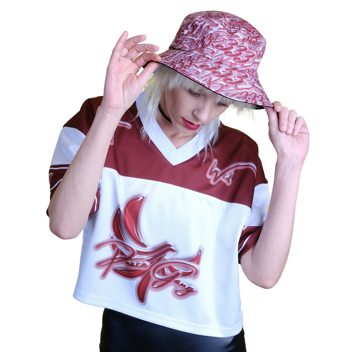 Cropped Football Style Jersey " BE CHANGE " - PEACE GANG