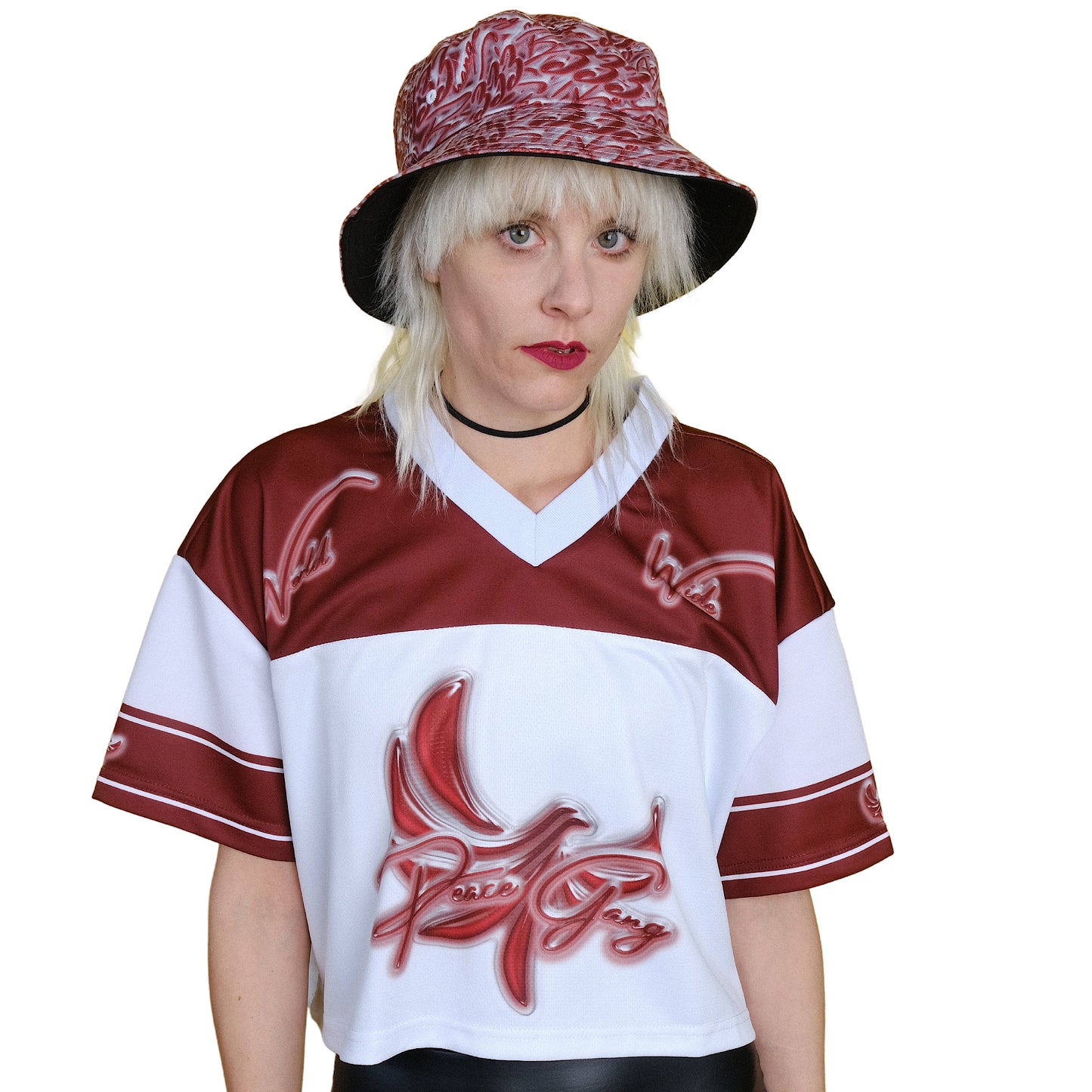 Cropped Football Style Jersey " BE CHANGE " - PEACE GANG