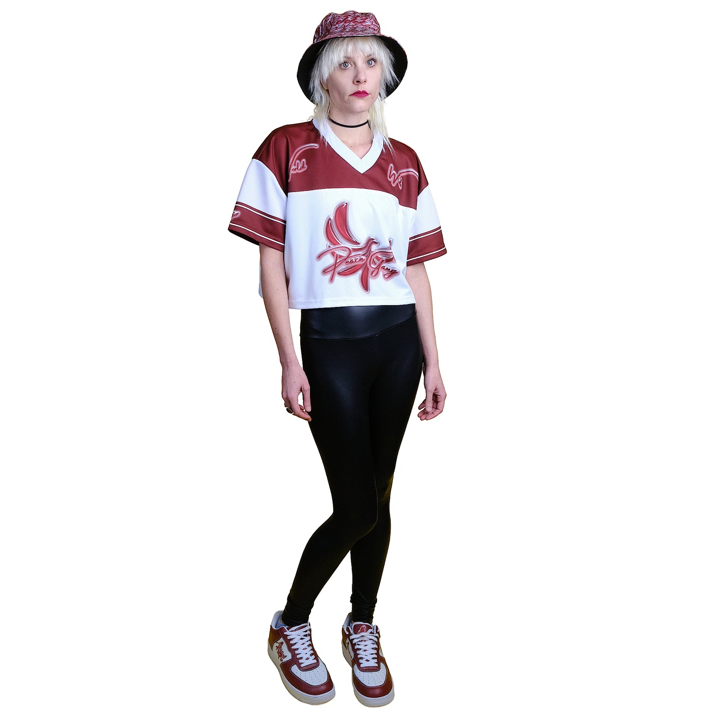 Cropped Football Style Jersey " BE CHANGE " - PEACE GANG