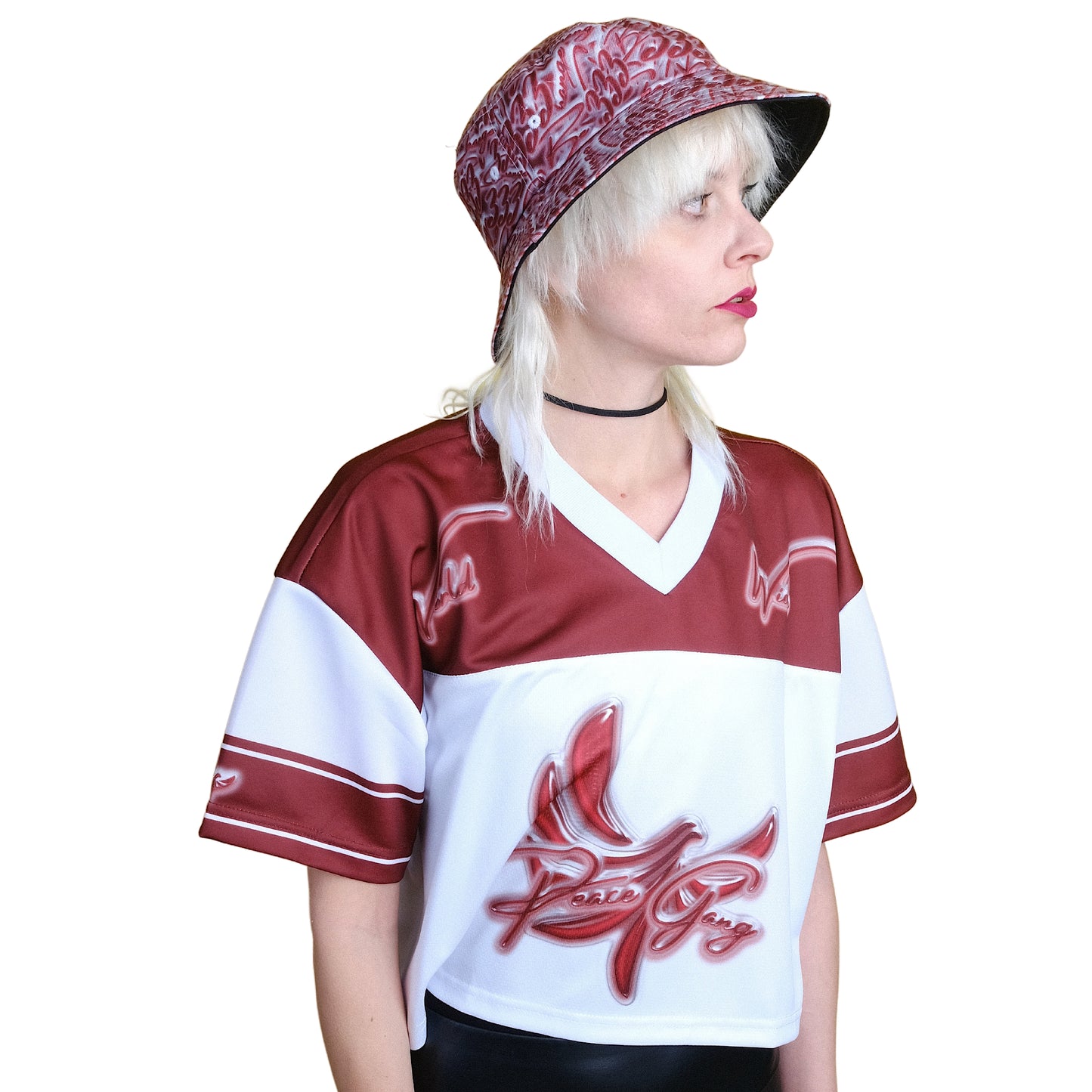 Cropped Football Style Jersey " BE CHANGE " - PEACE GANG