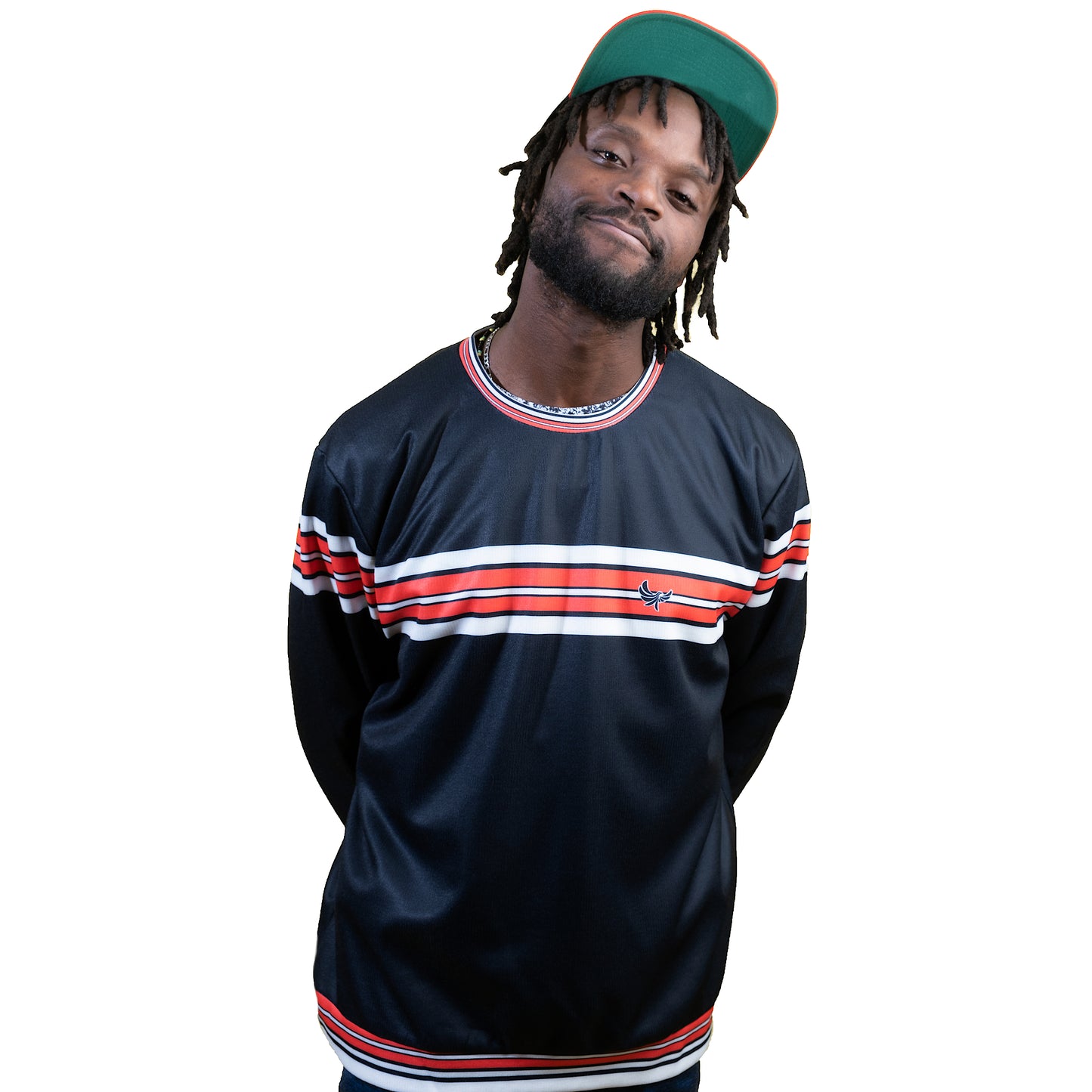 Crewneck Unisex Fashion Sweater Black & Red - PEACE GANG