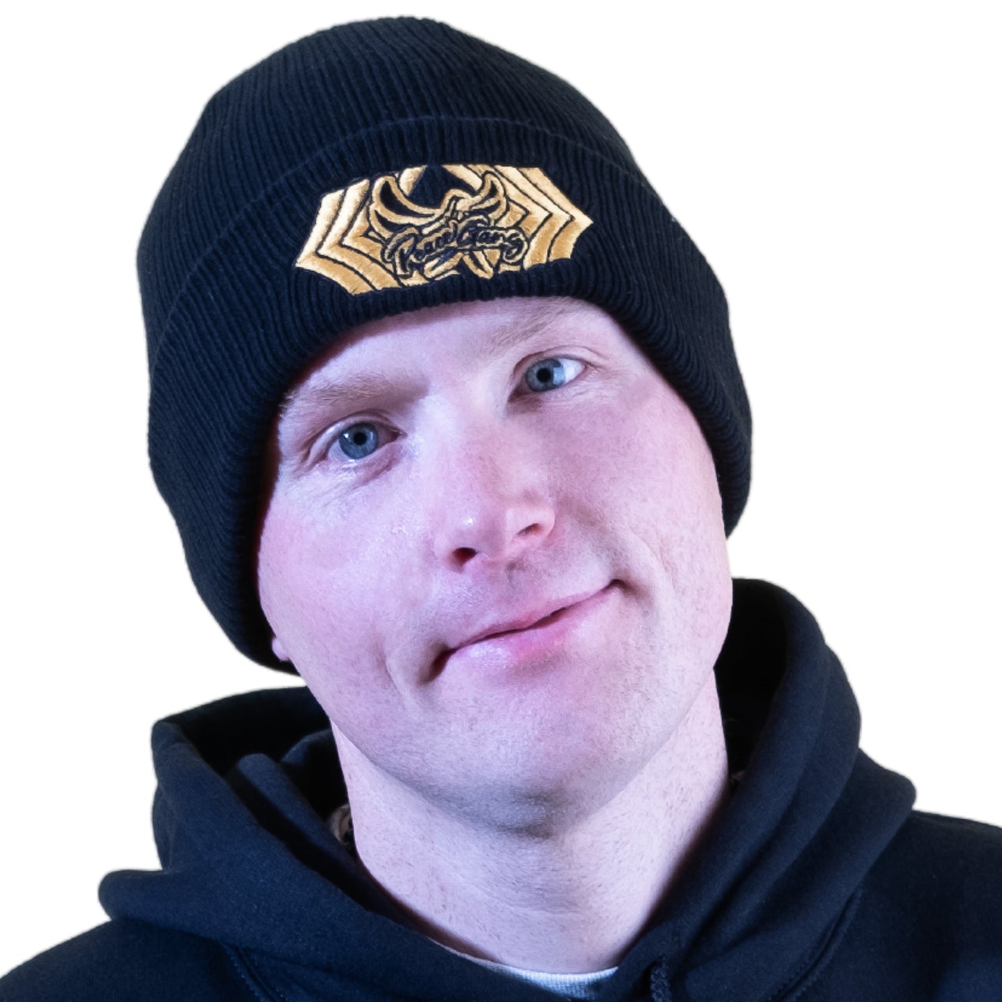 PEACE GANG Embroidered Organic ribbed beanie