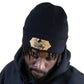 PEACE GANG Embroidered Organic ribbed beanie