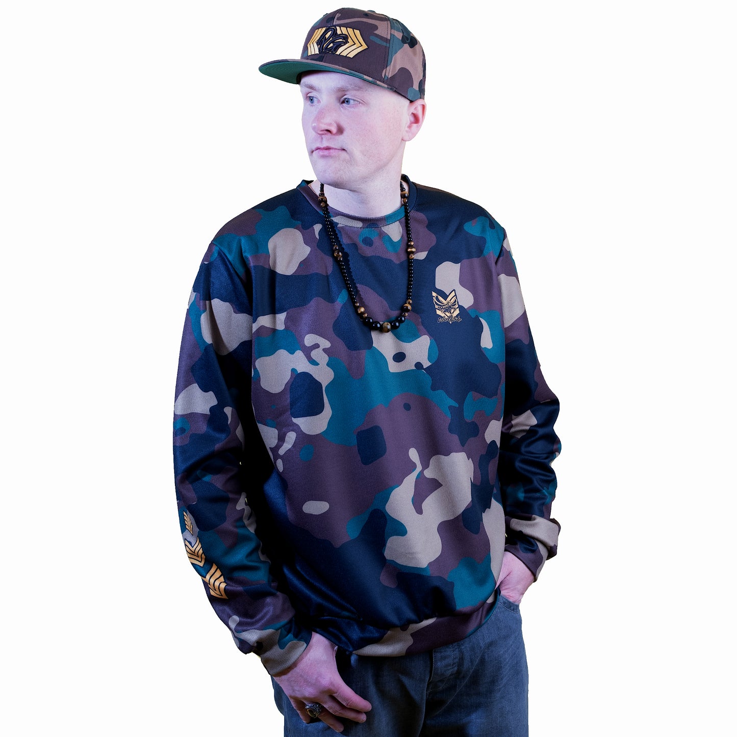 Crewneck Unisex Fashion Sweater Camo - PEACE GANG