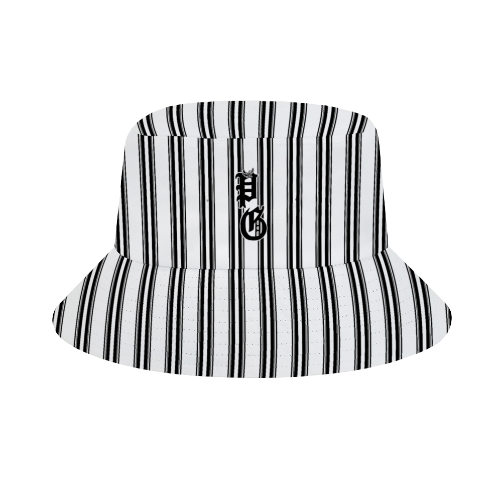 Striped Bucket Hat - PEACE GANG