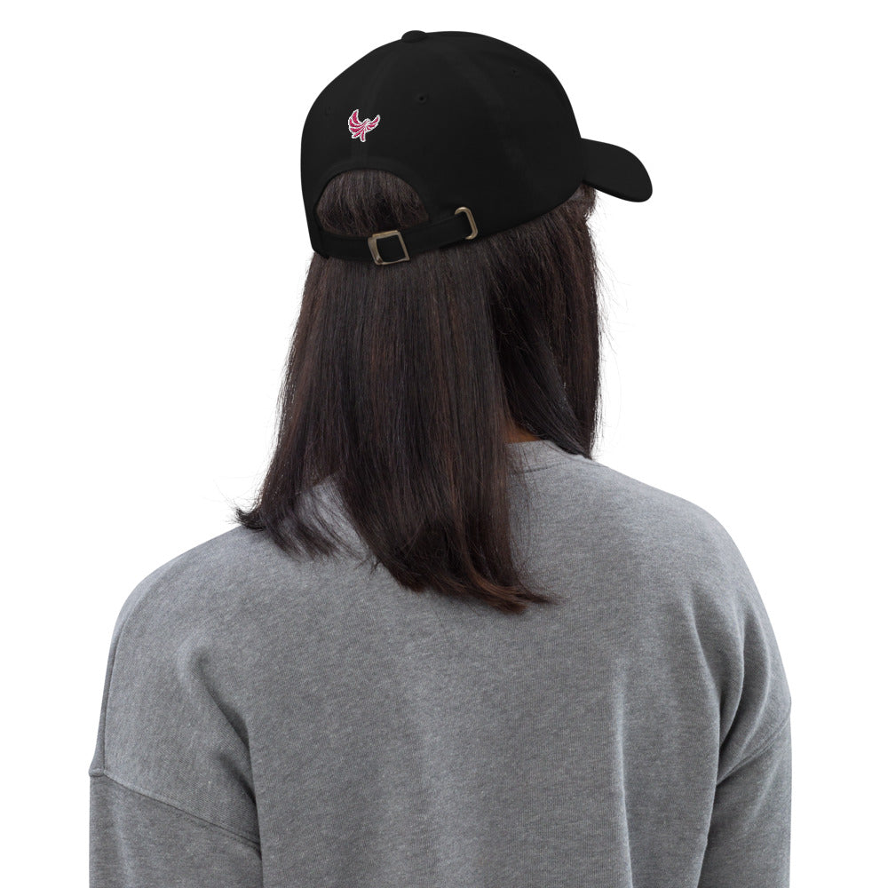 Embroidered Dad Hat pink - PEACE GANG