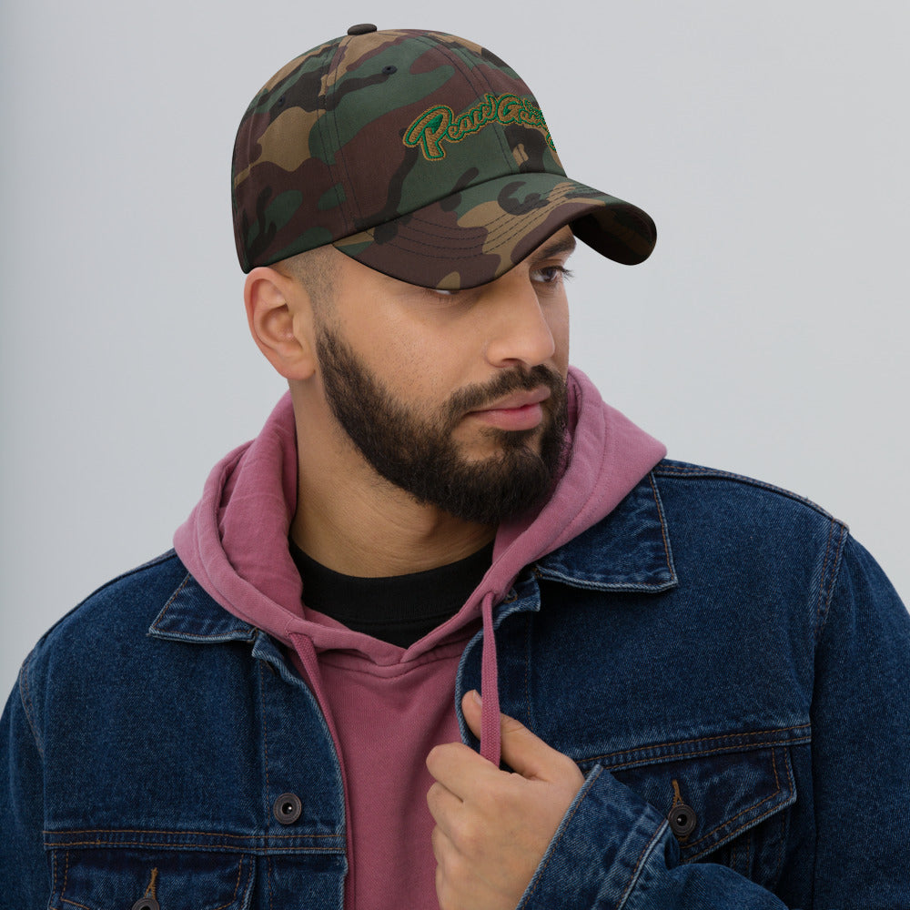 Embroidered Dad Hat pink - PEACE GANG
