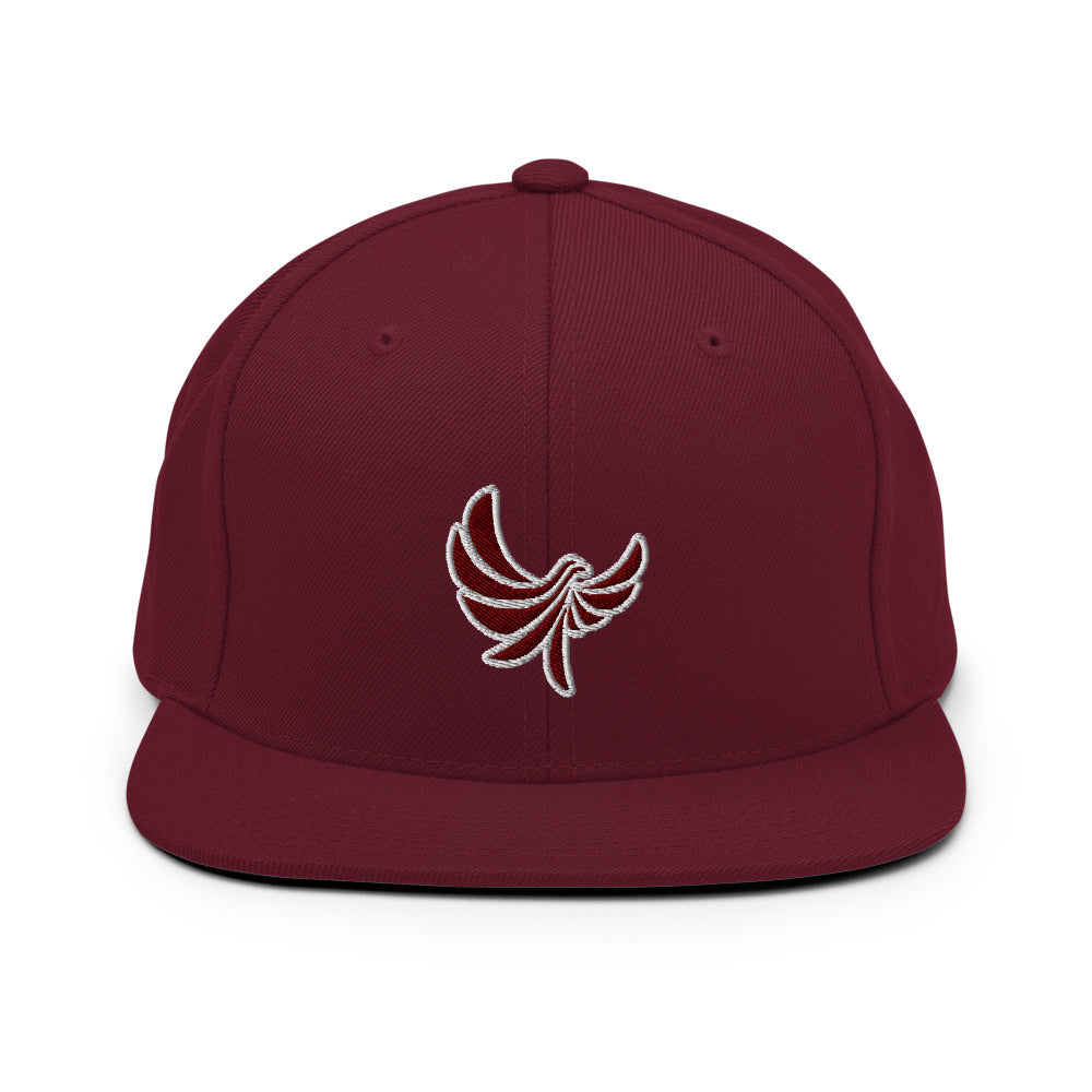 High Profile 6 Panel Flat Bill Snap-back Cap -PEACE GANG