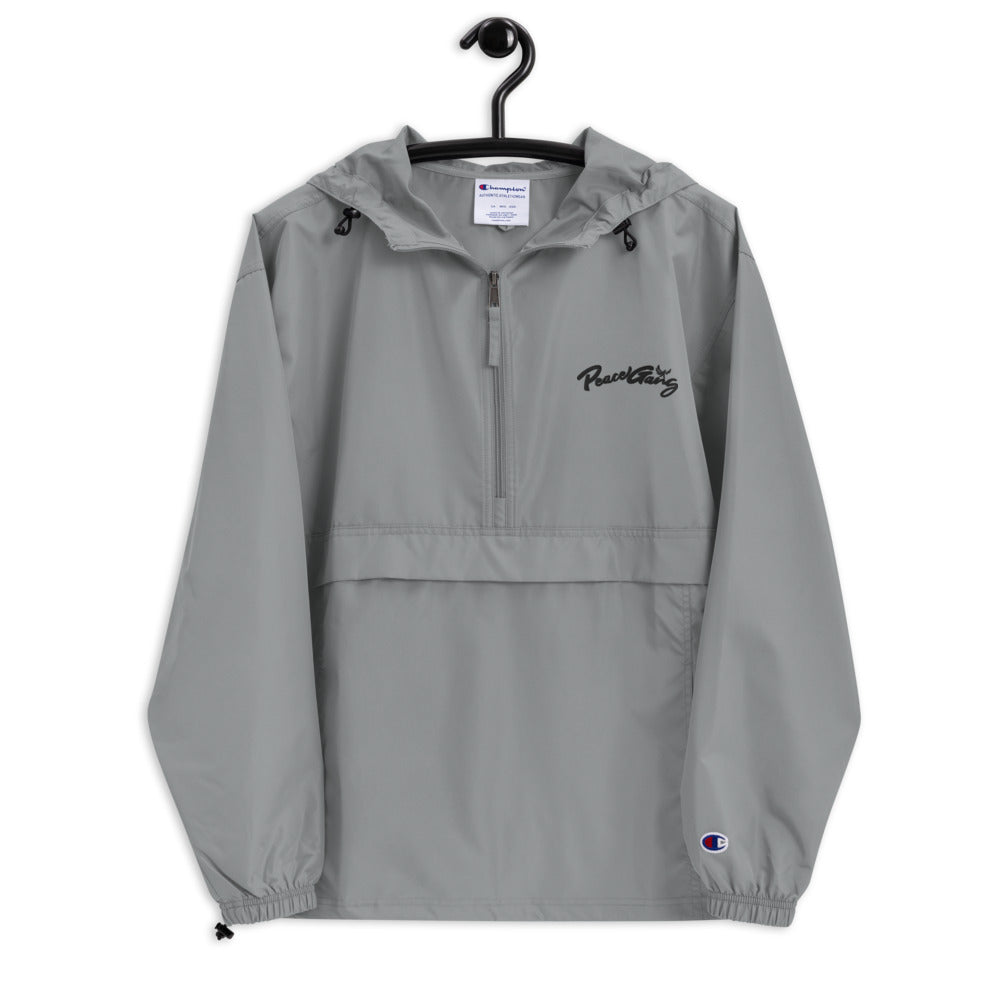 Champion Windbreaker Embroidered PEACE GANG Cursive