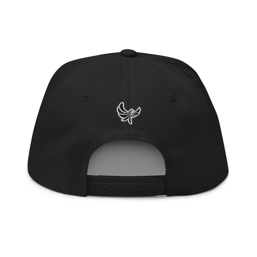 Five Panel Flat Bill Snap-Back Cap