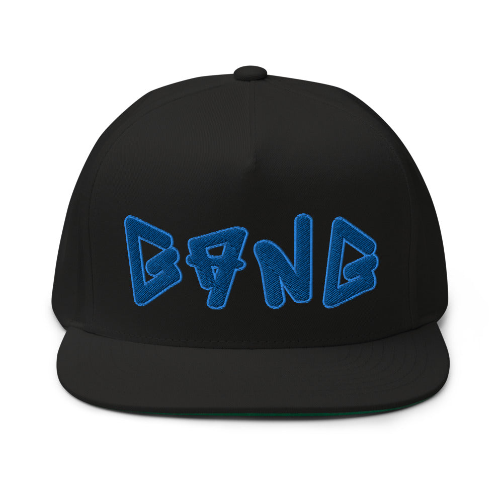 Five Panel Snap-Back Flat Bill Cap- PEACE GANG