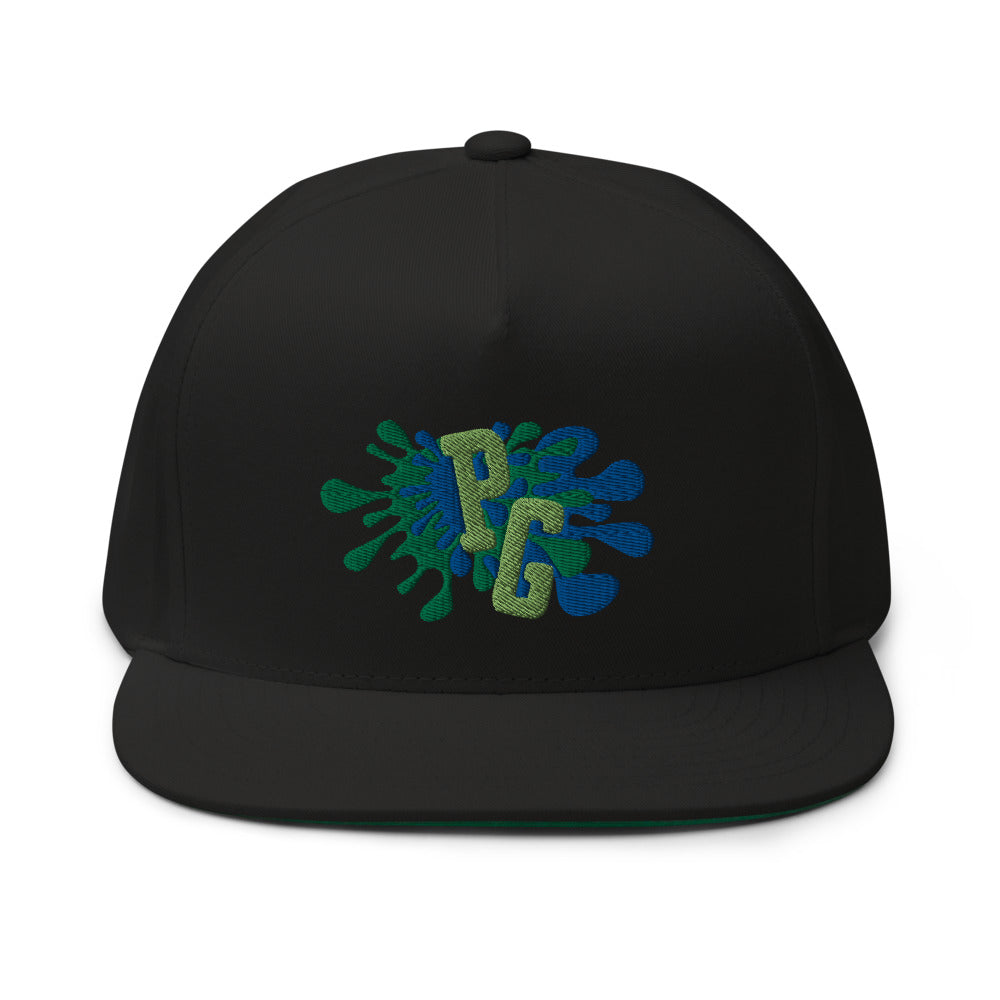 PEACE GANG 5 Panel High Profile Flat Bill Snapback Cap