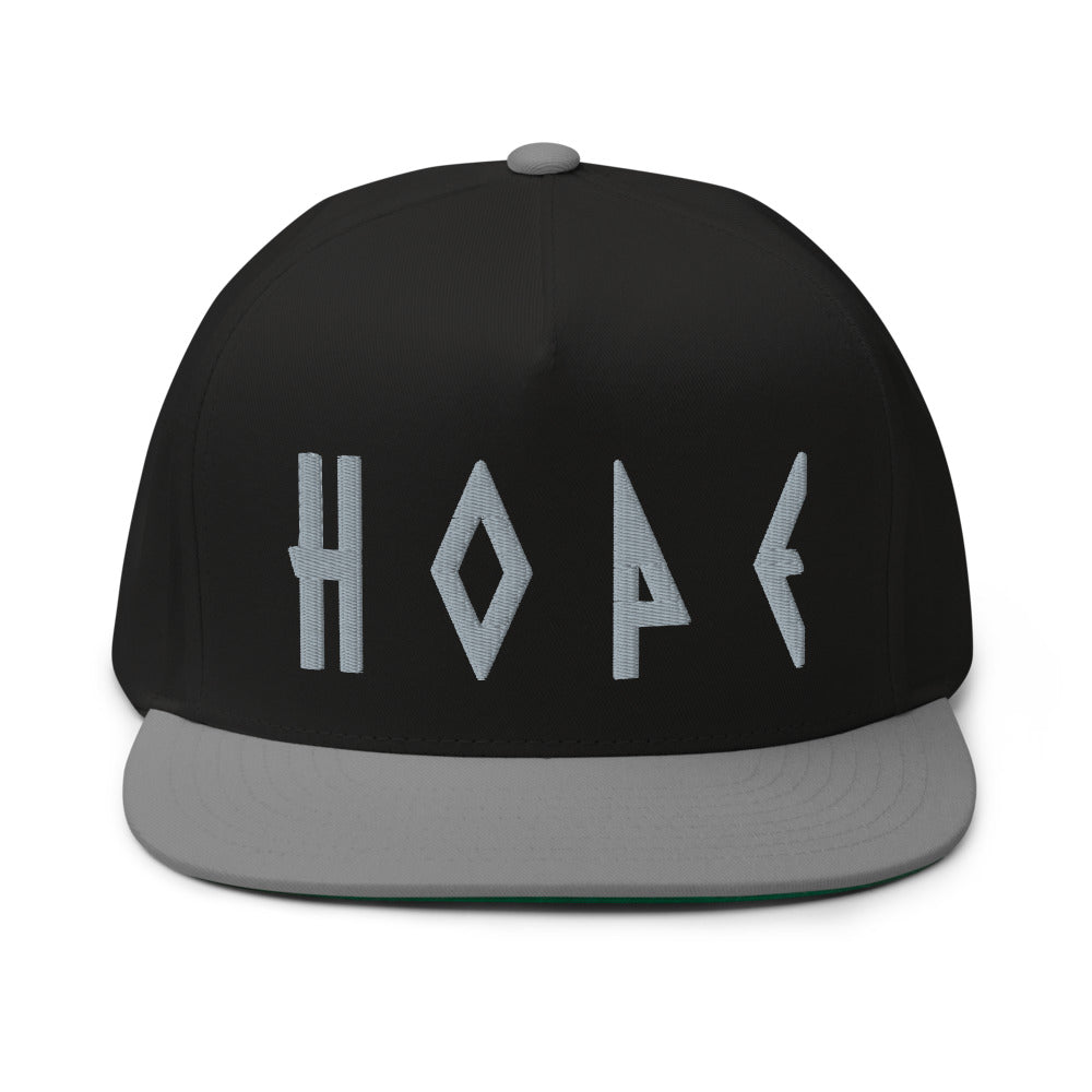 "HOPE" High Profile Five Panel Flat Bill Snap-Back Cap-PEACE GANG
