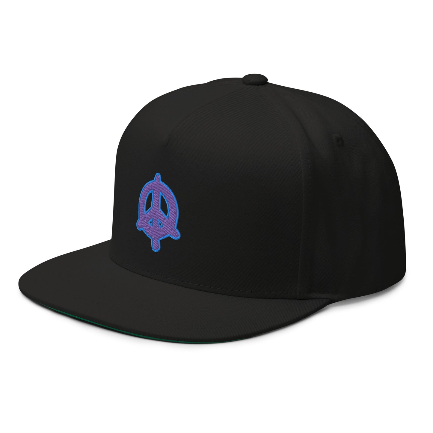 PEACE Flat Bill Embroidered Snapback Cap - PEACE GANG