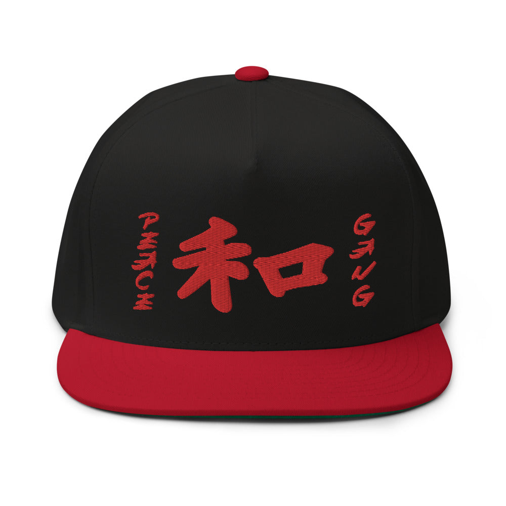 Panel Flat Bill Snap back Cap