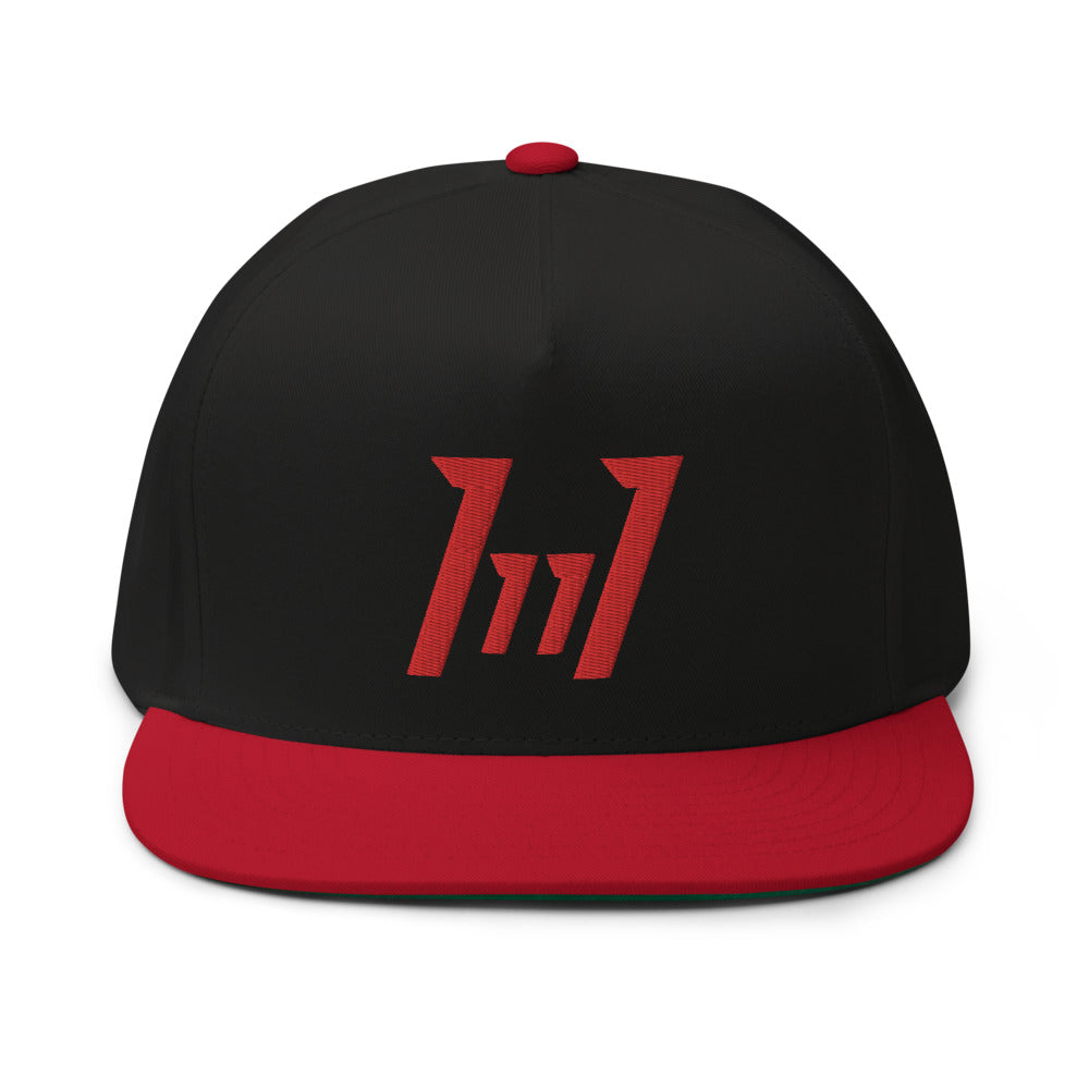 11:11 High Profile Five Panel Flat Bill Snap-Back Cap - PEACE GANG