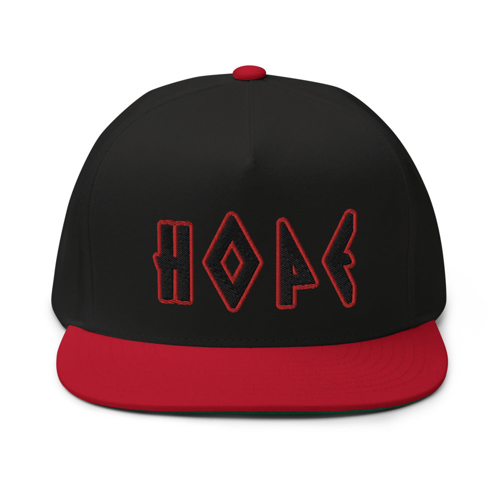 PEACE GANG " HOPE " High Profile Five Flat Bill Snap-Back Cap