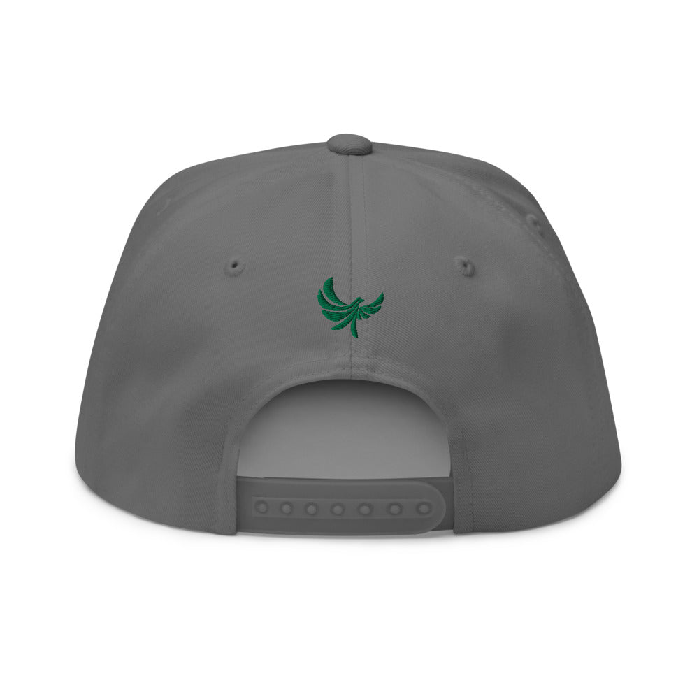 Back Cap " Be The Change " High Profile Five Panel Flat Bill Snap-PEACE GANG
