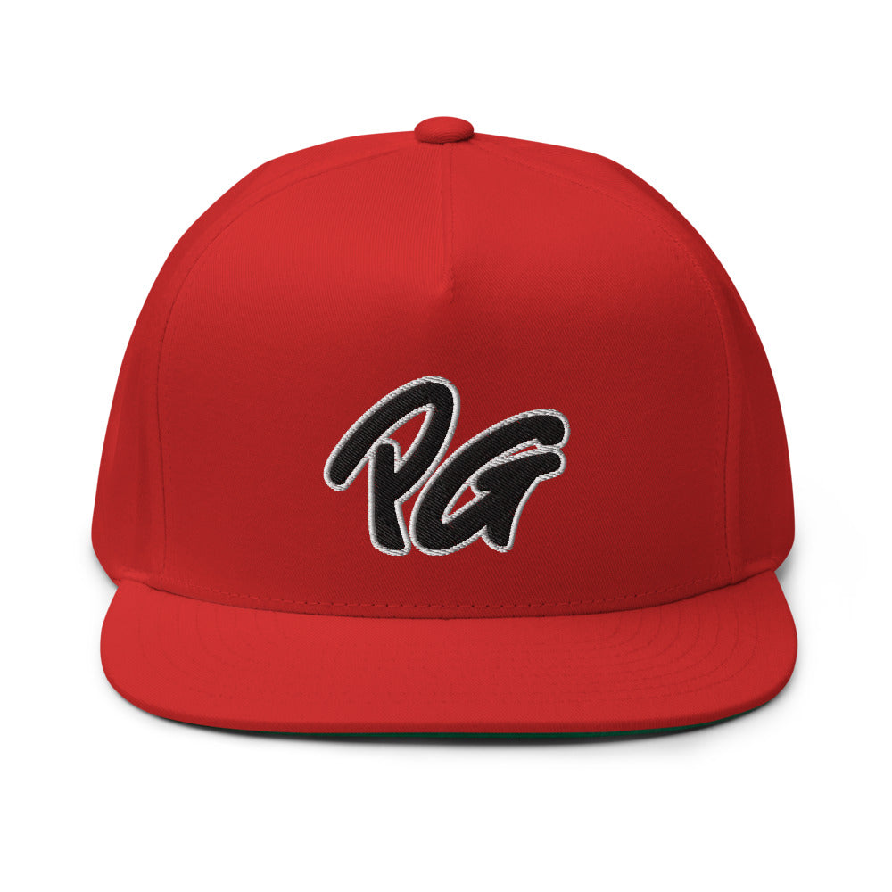 High Profile Five Panel Flat Bill Snap-Back Cap -PEACE GANG